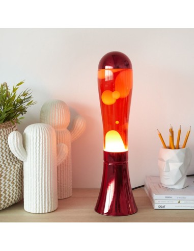 Lava Lamp Red Metallic