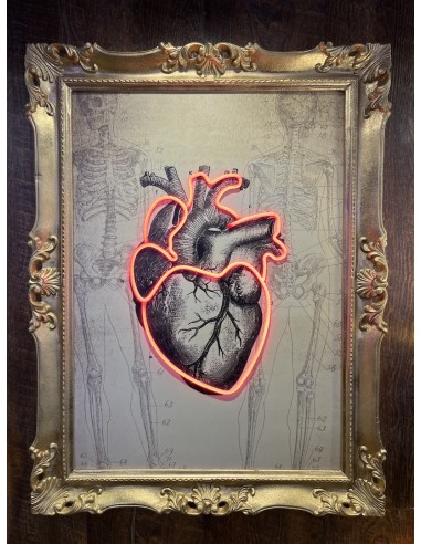 Human Heart Neon Art