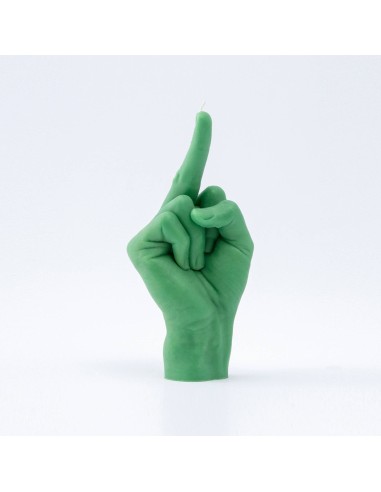 Candle Hand Fuck You Green