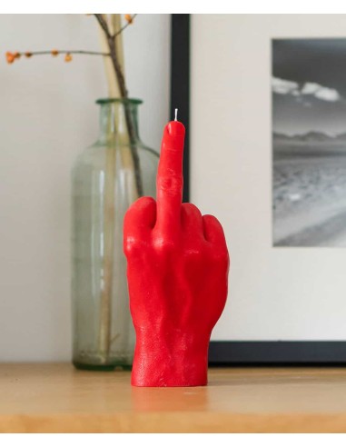 Candle Hand Fuck You Red