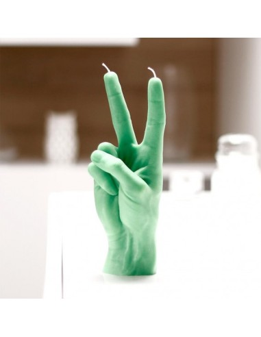 Candle Hand Peace Green