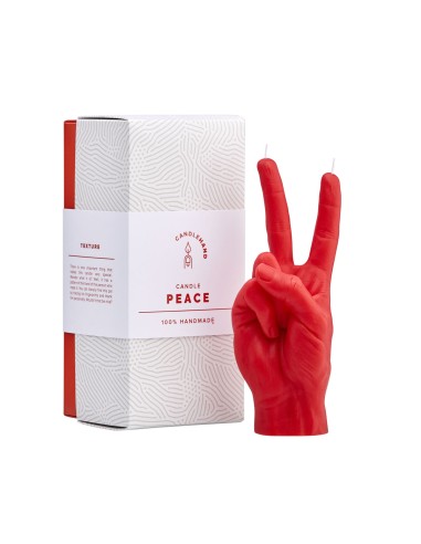 Candle Hand Peace Red