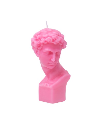 DAVID CANDLE BUST PINK