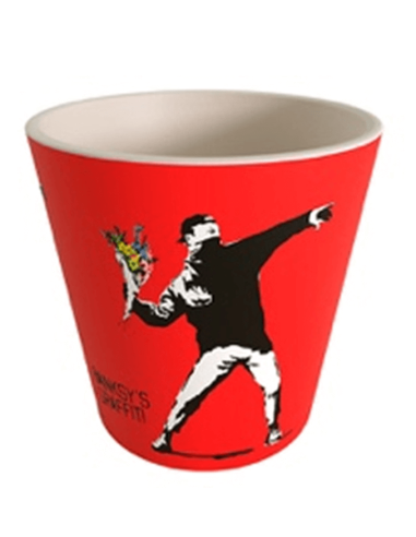 Tazzina Espresso Banksy “The Flower Thrower” QUYCUP