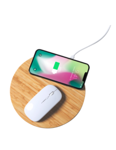 Tappetino mouse con caricatore wireless