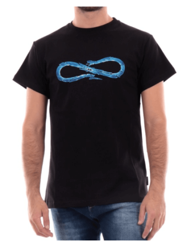 T-shirt con logo glass nera PROPAGANDA