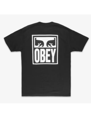 OBEY EYES ICON 2 HEAVY WEIGHT CLASSIC BOX TEE JET BLACK