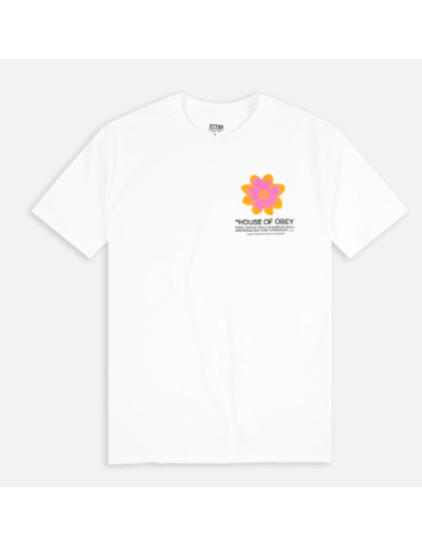 HOUSE OF OBEY FLORAL CLASSIC TEE WHITE