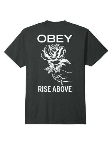 OBEY RISE ABOVE ROSE CLASSIC PIGMENT TEE PIGMENT VINTAGE