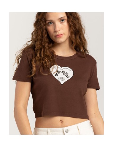COMMITTED TO EXCELLENCE CROPPED EMMA FITTED TEES JAVA BROWN